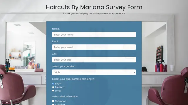 preview of survey form