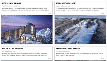 preview of ski resorts page